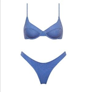 Triangl marina sparkle bathing suit set